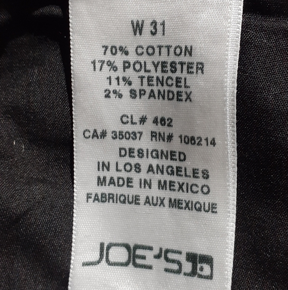 Joe's Jeans Women's The Skinny Jean Dion Black Mid-Rise Skinny Jean Size W31 - Picture 8 of 9